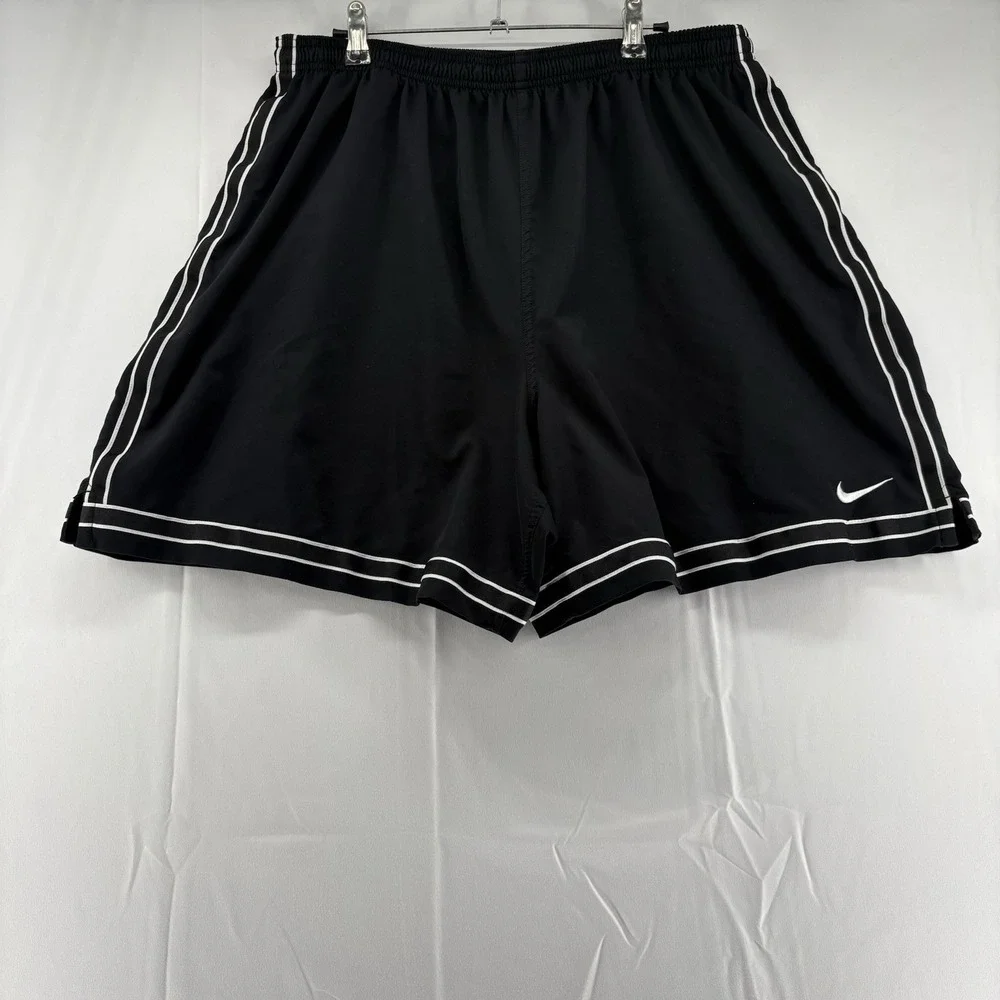 Nike Men's 2XL‎ Running Jogging Soccer Shorts Black Polyester